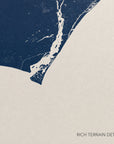 Wilmington canvas map — rich terrain detail