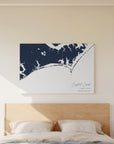 Custom Coastal Map Horizontal