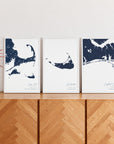 Custom Coastal Map Vertical