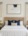 Florida Keys matte map art in bedroom setting