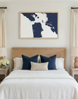 San Francisco matte map art in bedroom setting