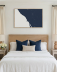 Sonoma Coast canvas map art in bedroom setting