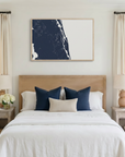 St. Augustine canvas map art in bedroom setting