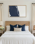 St. Augustine matte map art in bedroom setting