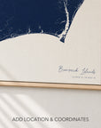 Brunswick Islands canvas map — location and coordinates customization
