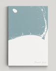 Brunswick Islands Coastal Map — Canvas Vertical, soft-blue, No Frame