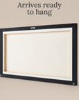 Naples canvas map — ready-to-hang construction