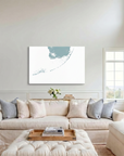 Florida Keys canvas map art in cathedral setting