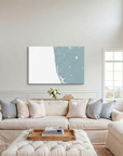 Naples canvas map art in cathedral setting