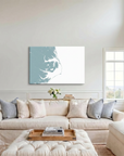 Outer Banks canvas map art in cathedral setting