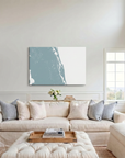 St. Augustine canvas map art in cathedral setting