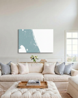 Treasure Coast canvas map art in cathedral setting