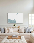 Virginia Beach canvas map art in cathedral setting