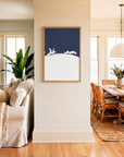 Emerald Coast matte map art in coastal setting