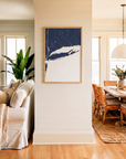 Long Island matte map art in coastal setting