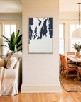 Newport canvas map art in coastal setting