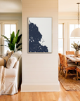 South Shore Massachusetts canvas map art in coastal setting