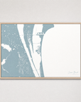Cocoa Beach Coastal Map — Canvas Horizontal — soft-blue, Light Wood