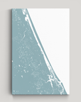 Daytona Beach Coastal Map — Canvas Vertical, soft-blue, No Frame, 16x24
