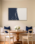 First Coast / Northeast Florida canvas map art in dining nook setting