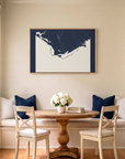 Forgotten Coast canvas map art in dining nook setting