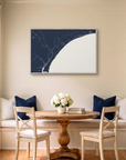 Grand Strand canvas map art in dining nook setting
