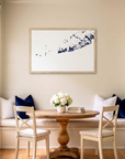 Key West matte map art in dining nook setting