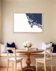 Marco Island matte map art in dining nook setting