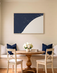 Myrtle Beach canvas map art in dining nook setting
