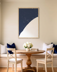 Myrtle Beach matte map art in dining nook setting