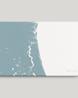First Coast / Northeast Florida Coastal Map — Canvas Horizontal, soft-blue, No Frame