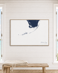 Florida Keys canvas map — window-scene interior