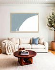 Grand Strand matte map art in livingroom setting