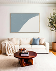 Myrtle Beach canvas map art in livingroom setting