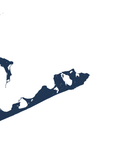 Montauk Coastal Map — Fine Art Print Vertical, navy, No Frame, 8x10