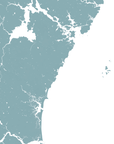 New Hampshire Coast Coastal Map — Fine Art Print Horizontal, soft-blue, No Frame, 10x8
