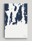 Newport Coastal Map — Canvas Vertical, navy, No Frame