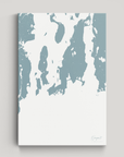 Newport Coastal Map — Canvas Vertical, soft-blue, No Frame