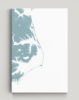Outer Banks Canvas Map - Vertical