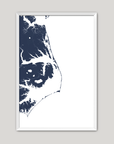 Outer Banks Fine Art Map - Vertical
