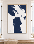 San Francisco canvas map — window-scene interior