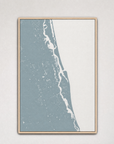 St. Augustine Coastal Map — Canvas Vertical — soft-blue, Light Wood