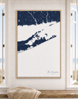 The Hamptons canvas map — window-scene interior