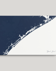 Topsail Island Coastal Map — Canvas Horizontal, navy, No Frame