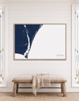 Wilmington canvas map — window-scene interior