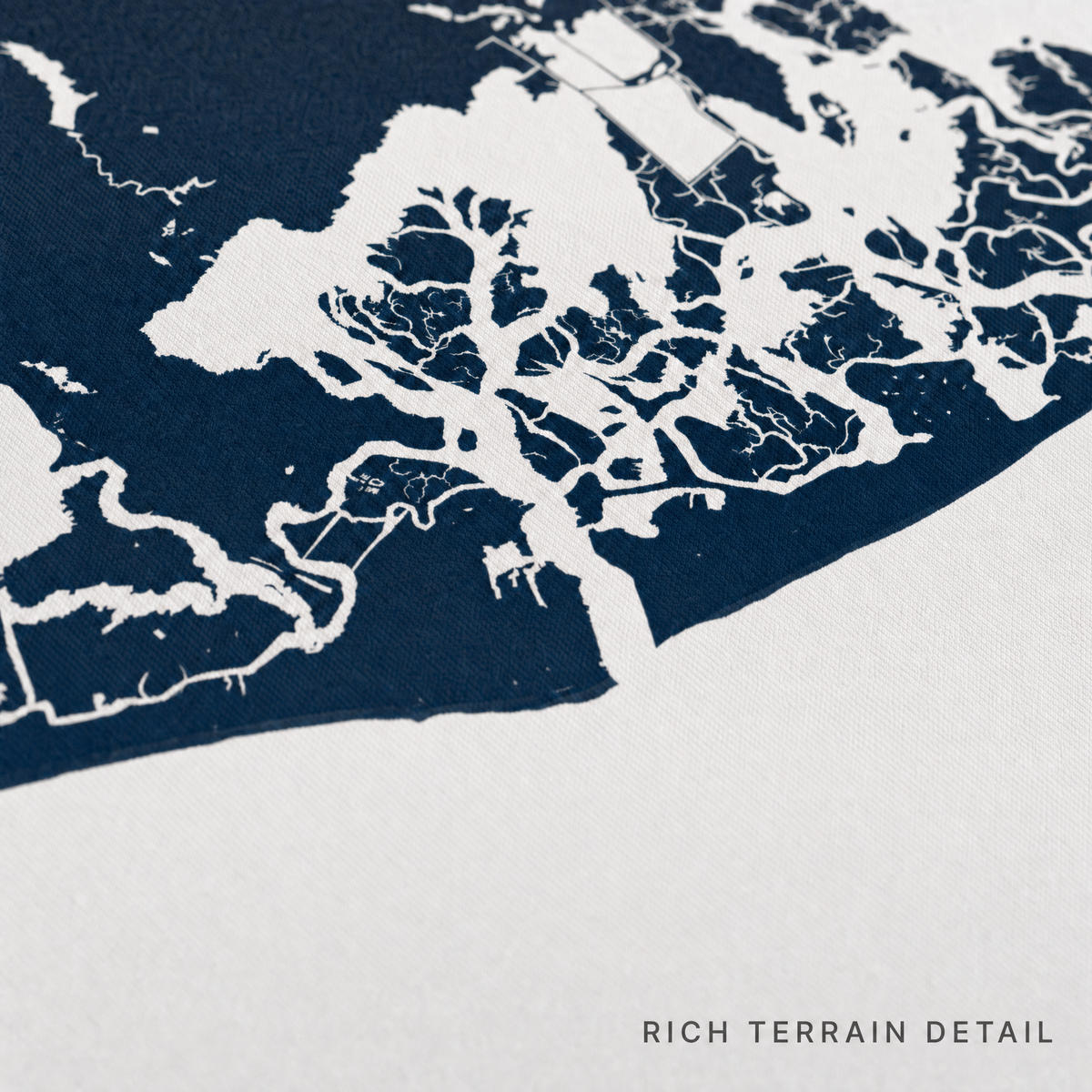Atlantic City canvas map — rich terrain detail
