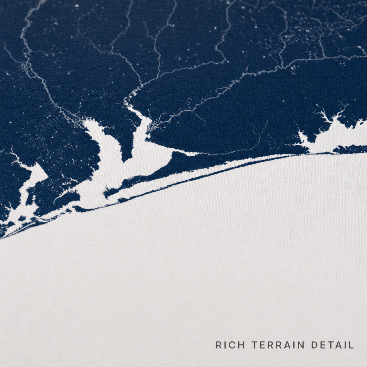 Emerald Coast canvas map — rich terrain detail