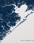 Galveston canvas map — rich terrain detail