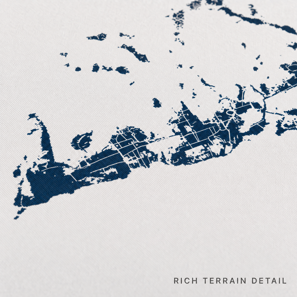 Key West canvas map — rich terrain detail