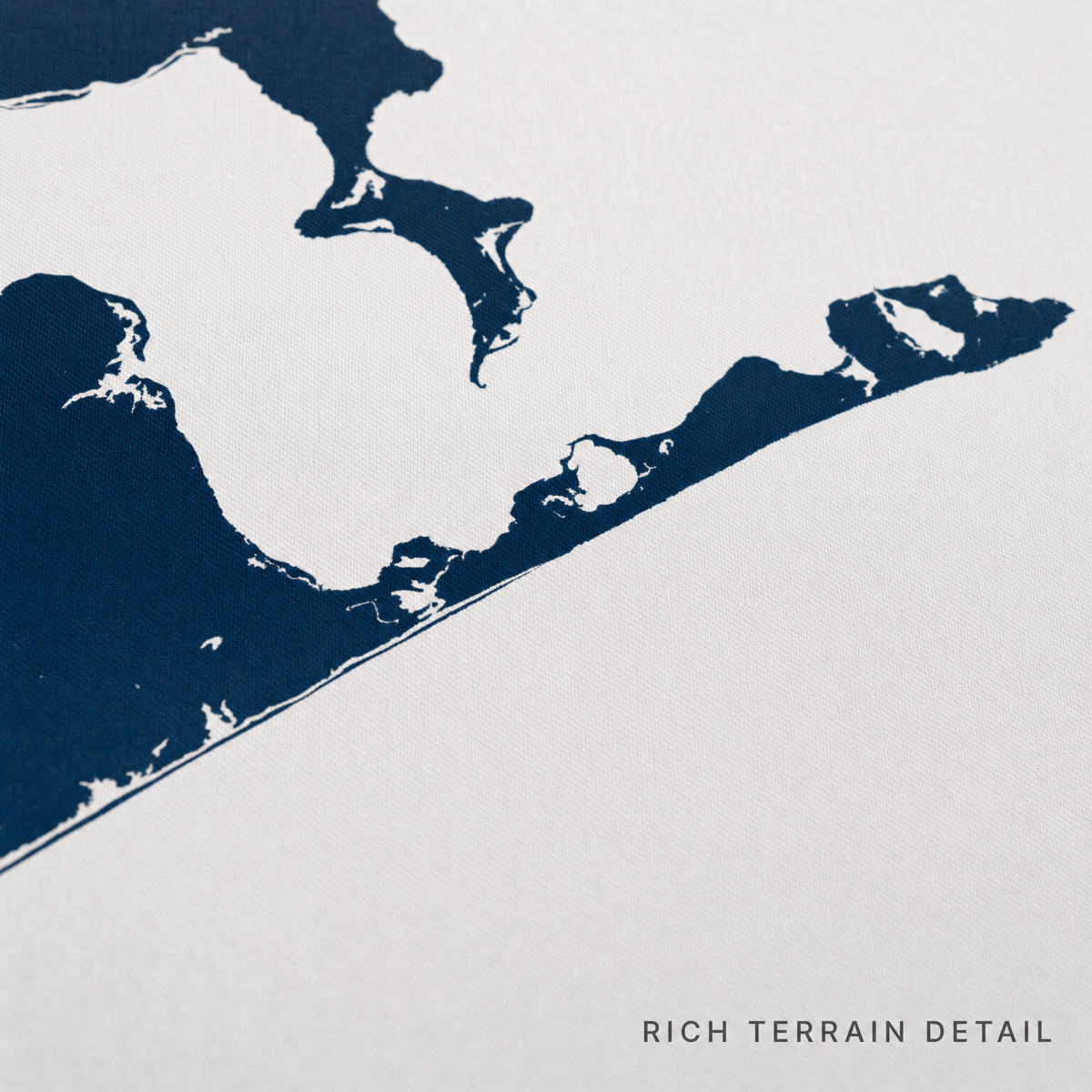 Montauk canvas map — rich terrain detail